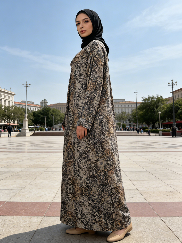 2026 New Style Exquisite Quality Stitched Abaya Dress for Muslim Women Designers Beautiful Ethnic Specialty Factory