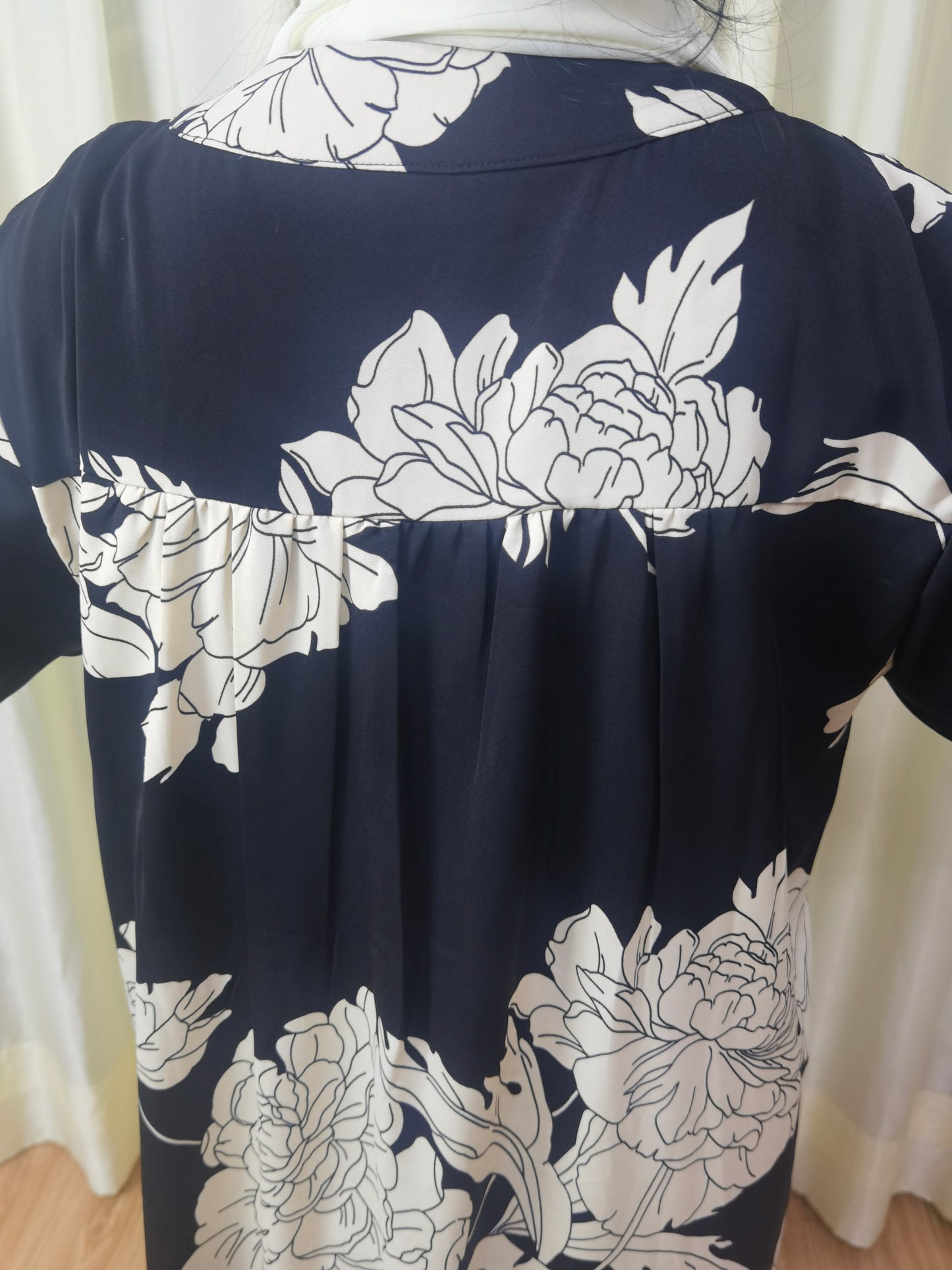 A1【Y013】Women Dubai Watercolour printing Long Maxi Dress Long Sleeves for 2024 eid new fabeic new style