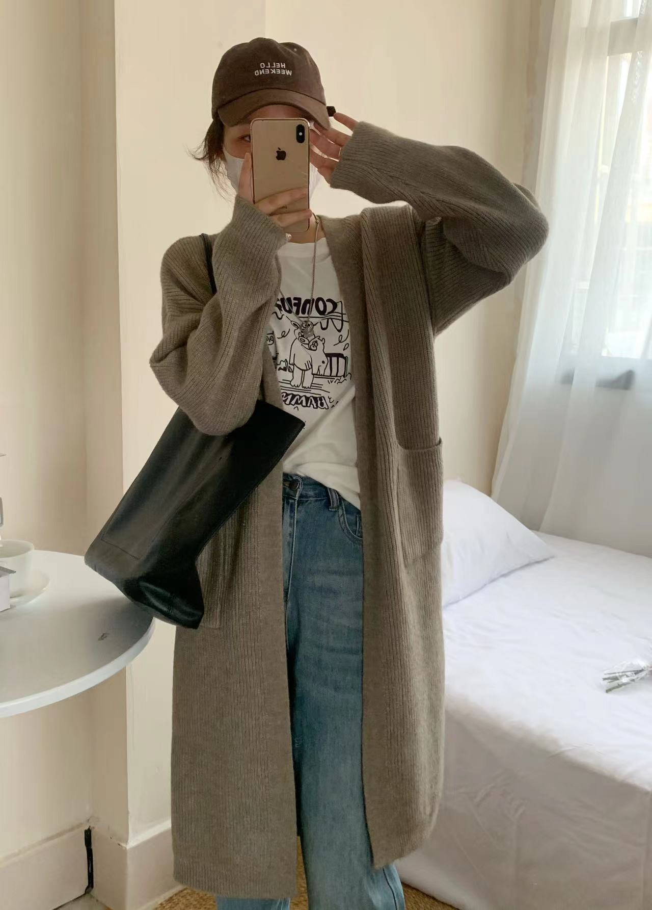 A2【813】Women's Open Front Cardigan Sweaters Fashion Button Down Cable Knit Chunky Outwear Coats