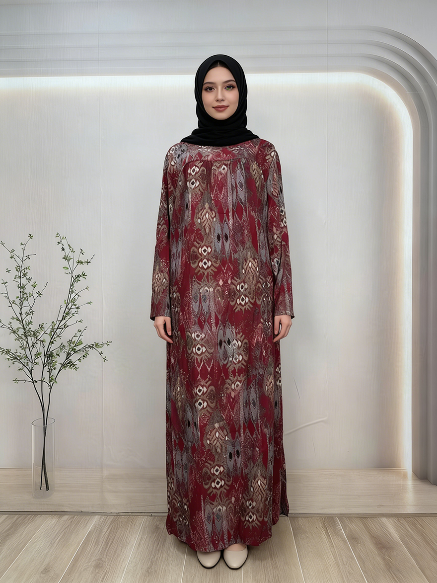 Luxury Lightweight Chiffon Abaya  Modest Islamic Dress Elegant Arabic Style Long Sleeve Floor Length Eid