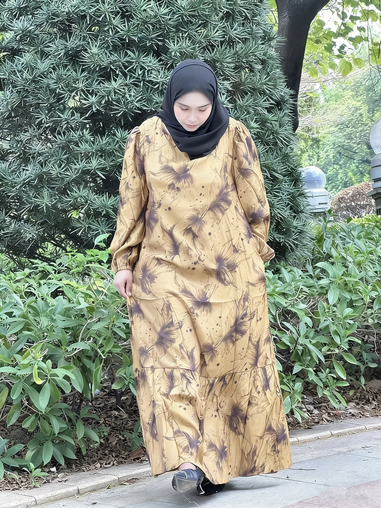 Direct Sale From the Factory Muslim Abaya Dress Women's Clothing Comfortable Lightweight Fabric for Daily