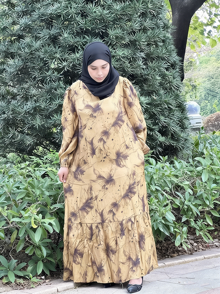 Direct Sale From the Factory Muslim Abaya Dress Women's Clothing Comfortable Lightweight Fabric for Daily