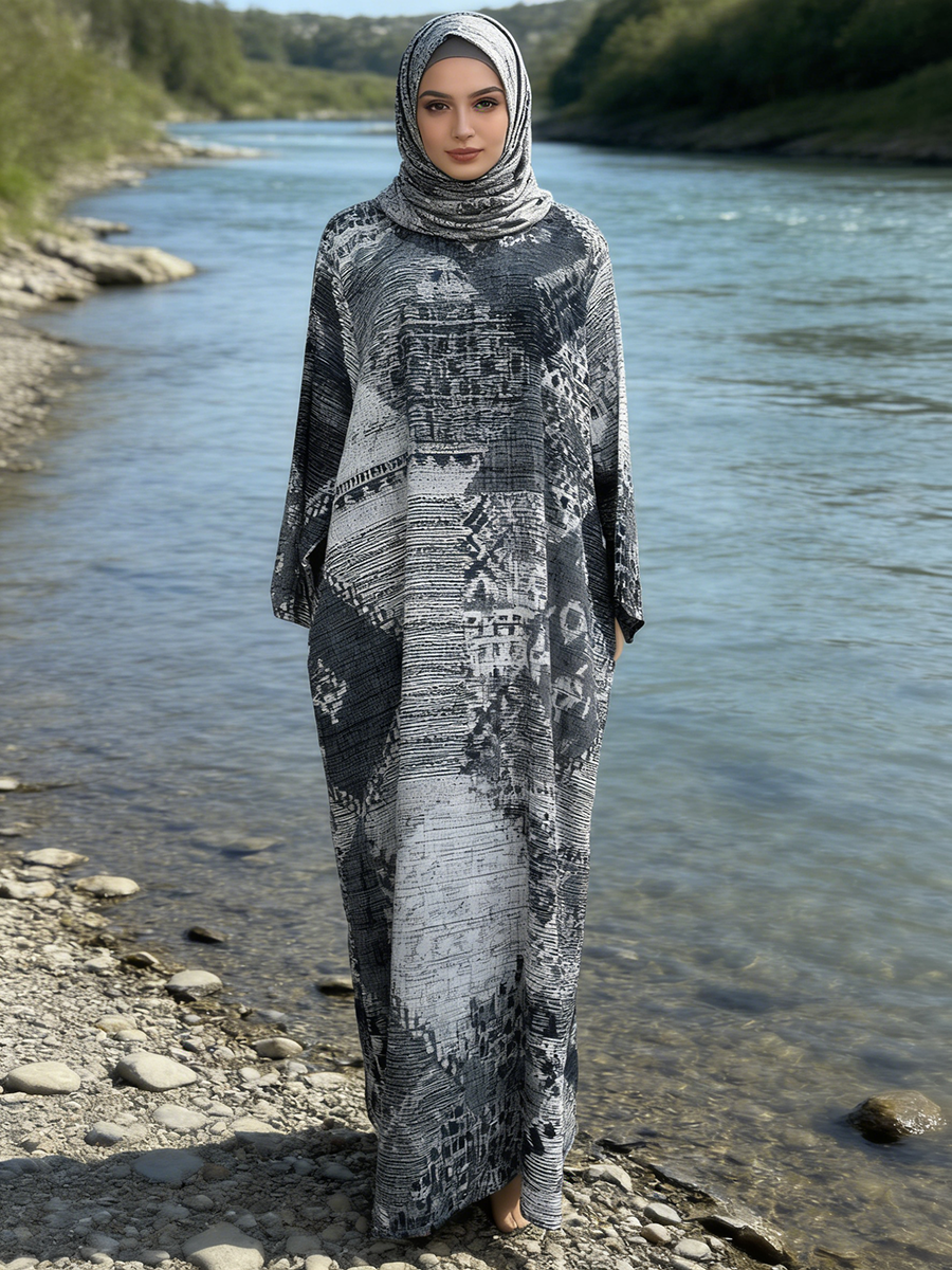 Newly Launched Summer Fashionable Lightweight Islamic Clothing for Women Traditional Style Modest Muslim Linen Floor Length