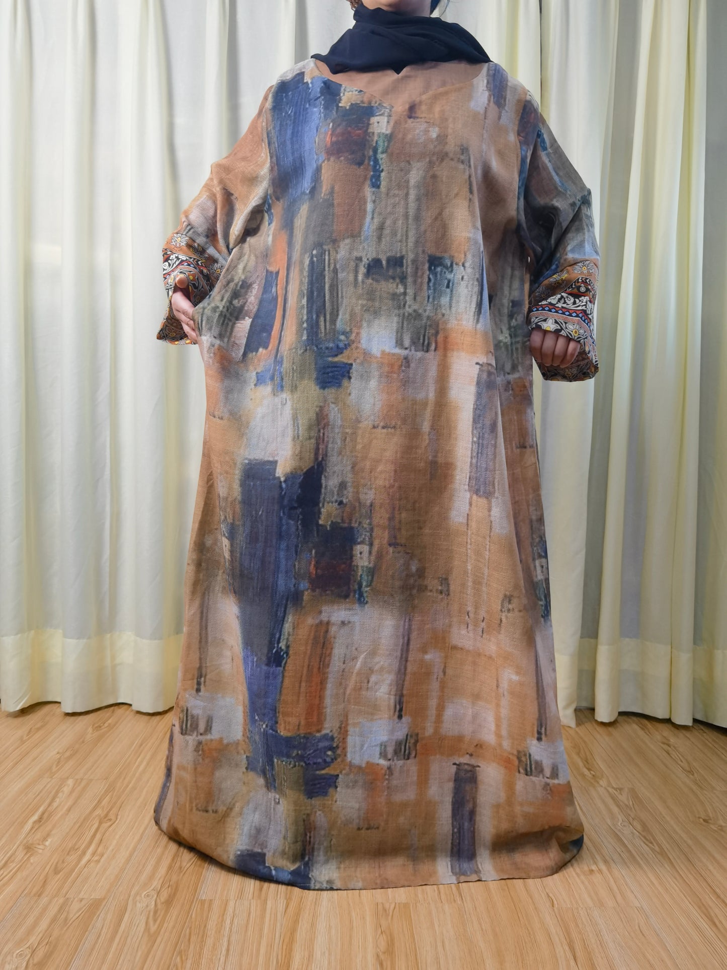 A6【H177】Pure high quality light Linen for 2024 eid new fabeic new style