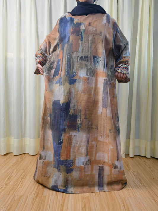 A6【H177】Pure high quality light Linen for 2024 eid new fabeic new style