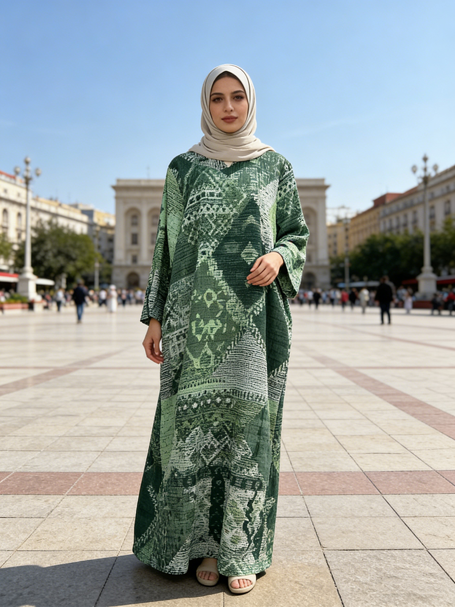 Newly Launched Summer Fashionable Lightweight Islamic Clothing for Women Traditional Style Modest Muslim Linen Floor Length