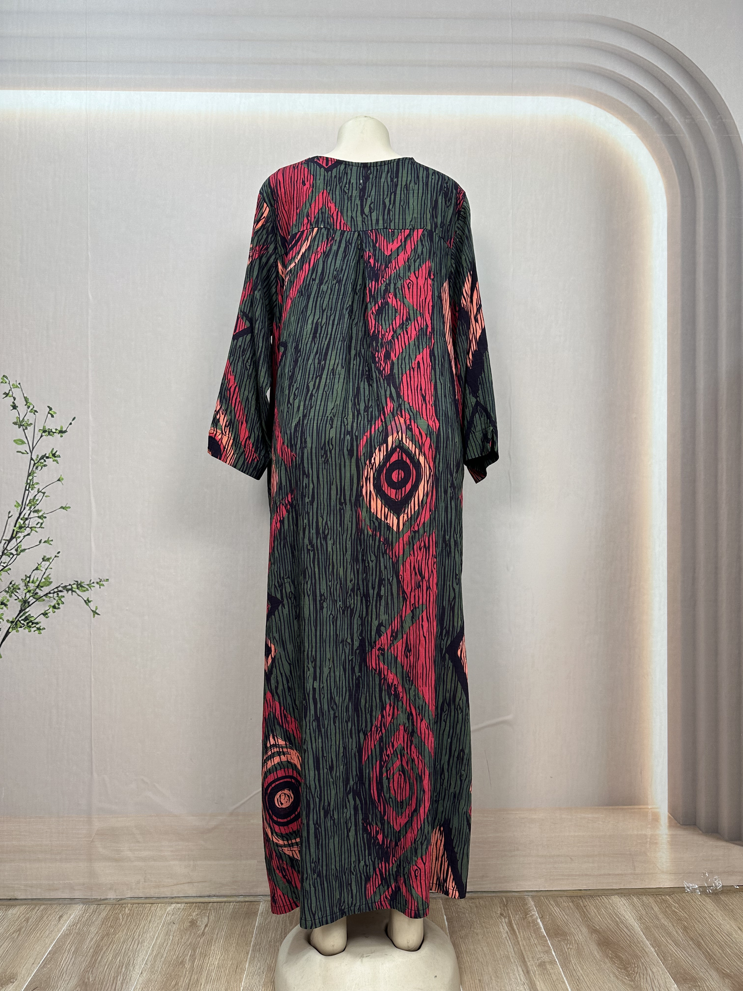 Traditional Muslim Summer Linen Abaya Dubai Robes Islamic Women's Floor Length Long Sleeves Breathable Dresses Paired